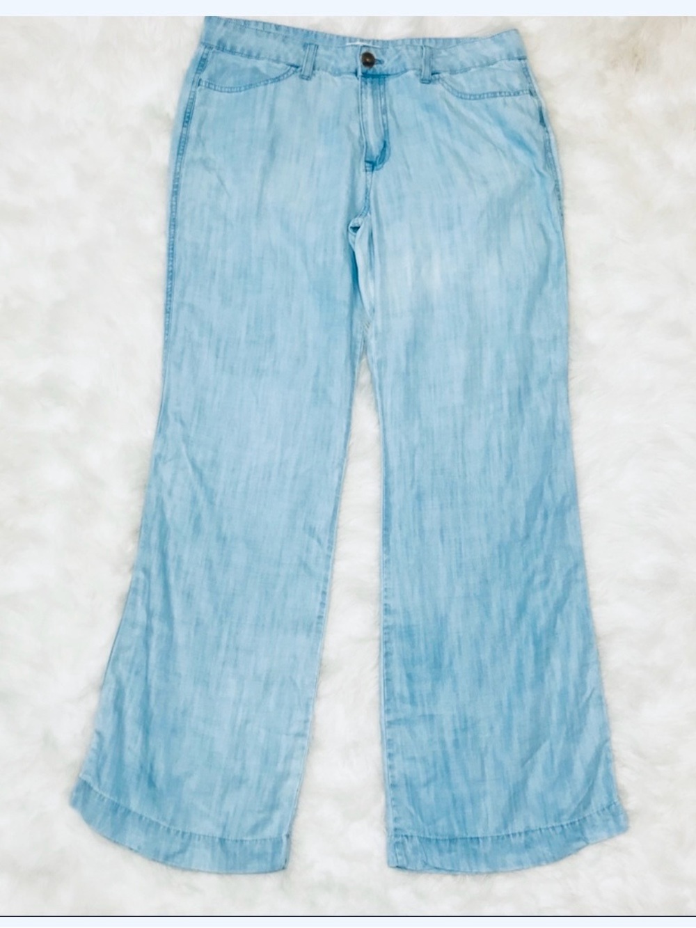 Anthropologie Light Blue Wide Leg Jeans